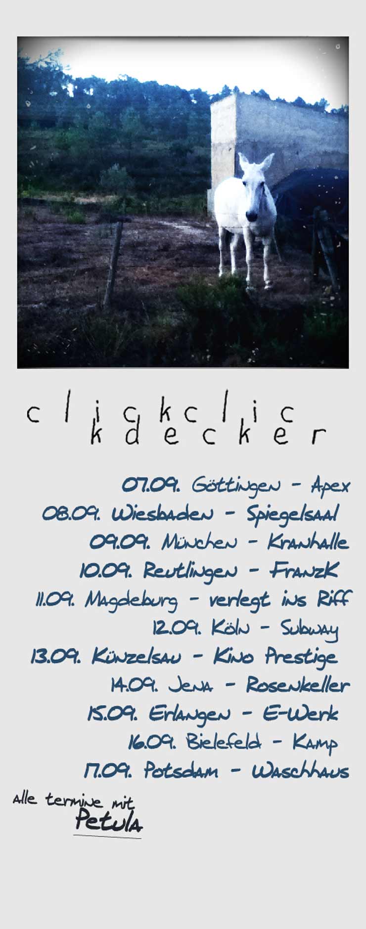 CLICKCLICKDECKER AUF TOUR