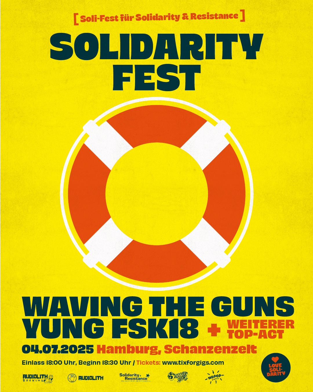 Solidarity Fest am 04.07.2025 im Hamburger Schanzenzelt!